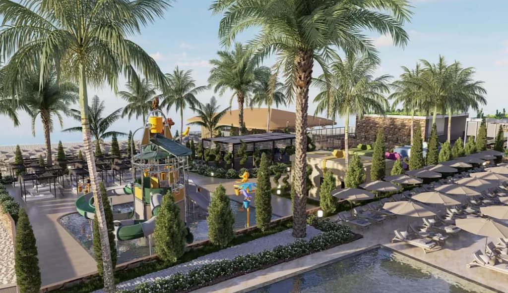 Kinderpool mit Wasserspielplatz im Sentido Palmeras Lumare in Konakli bei Alanya, familienfreundliche Hotelneueröffnung 2026