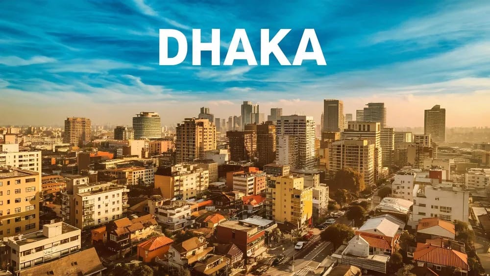 Dhaka Skyline im Ballungsraum – zweitgrößte Stadt der Welt 2025